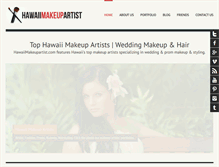 Tablet Screenshot of hawaiimakeupartist.com